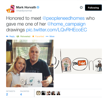 Mark Horvath, Haley Lewis, @home, drawing